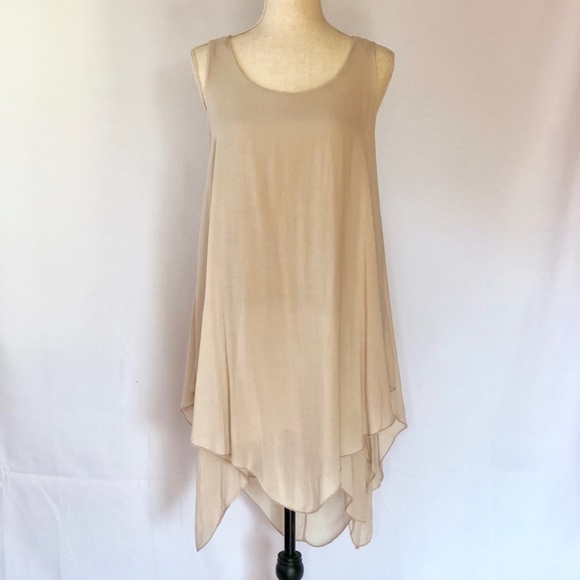 Dresses & Skirts - Beige halter dress
